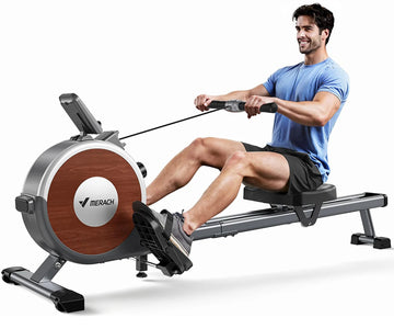 Magnetic Rower Machine with Stable Double-Track and Space-Saving Design