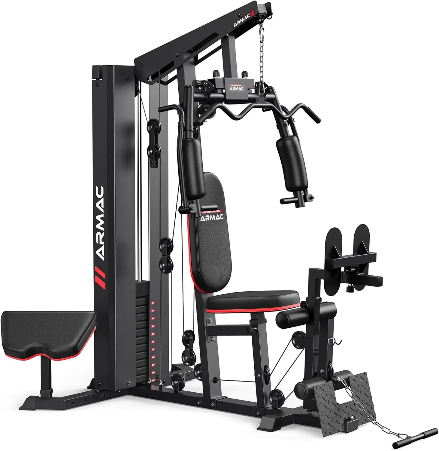 Complete Weight Stack Machine with a Pulley, Durable and Versatile for All Fitness Levels
